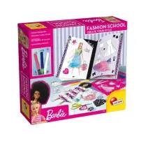 Barbie Fashion School Kit Creativo Stencil Adesivi Pennarelli Lisciani