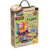 Montessori Cubi e Logica 3 in 1 Esercita la Logica 4 Cubi Lisciani