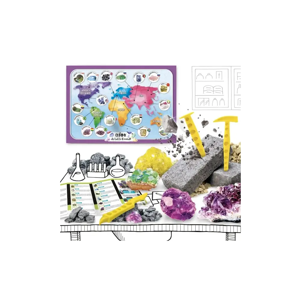 I'm Genius Gemme da Tutto il Kit Scientifico Scoperta Lisciani