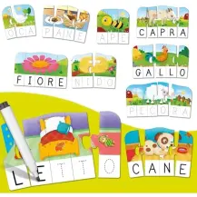 Carotina gli Utilissimi le Prime Parole Associa Lettere Lisciani