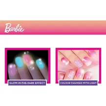 Barbie My Trend Nail Art-Colour Change Kit per Creare Smalti Lisciani