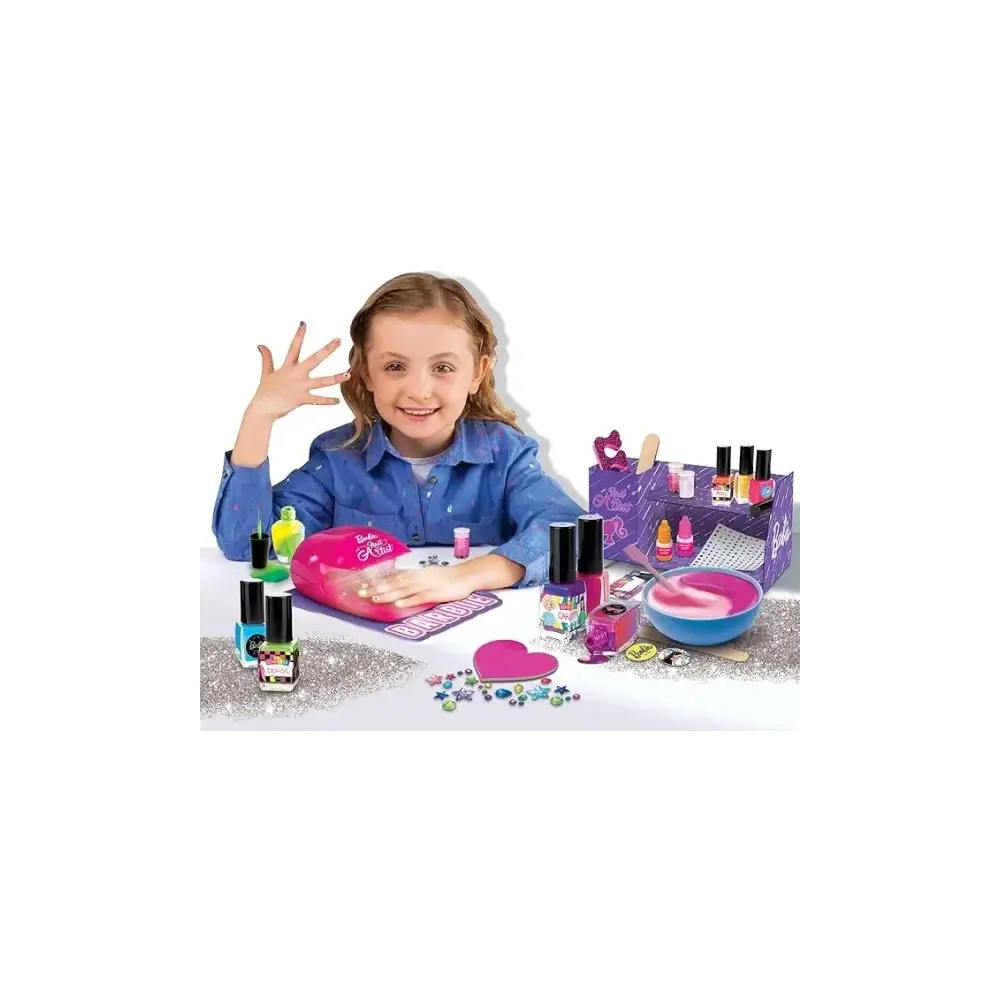 Barbie My Trend Nail Art-Colour Change Kit per Creare Smalti Lisciani