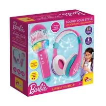 Barbie Set Microfono e Cuffie Bluetooth Luci Multicolori Lisciani