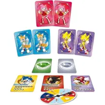 Sonic 2 in 1 Card Games in a Backpack Collezione di Giochi Lisciani