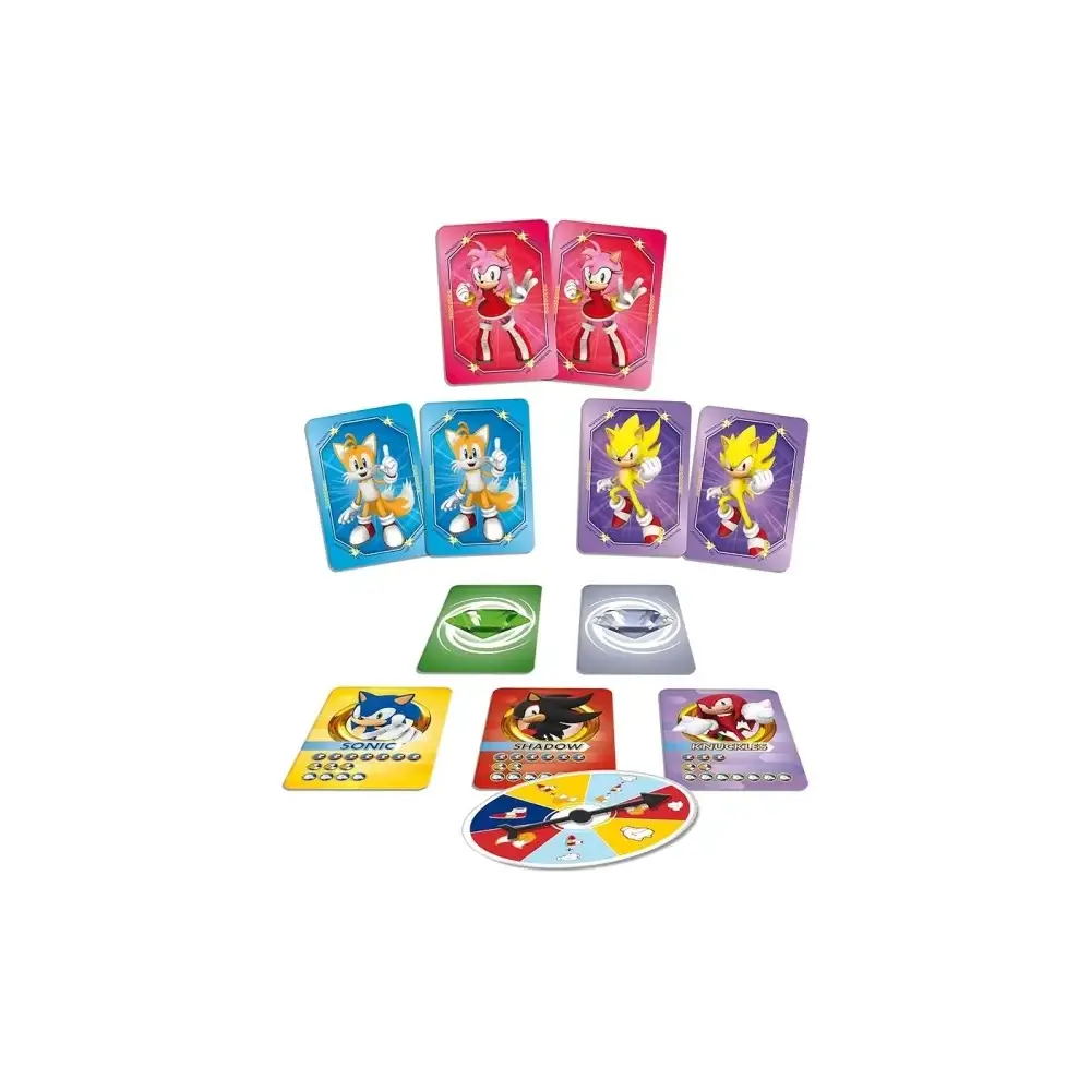 Sonic 2 in 1 Card Games in a Backpack Collezione di Giochi Lisciani