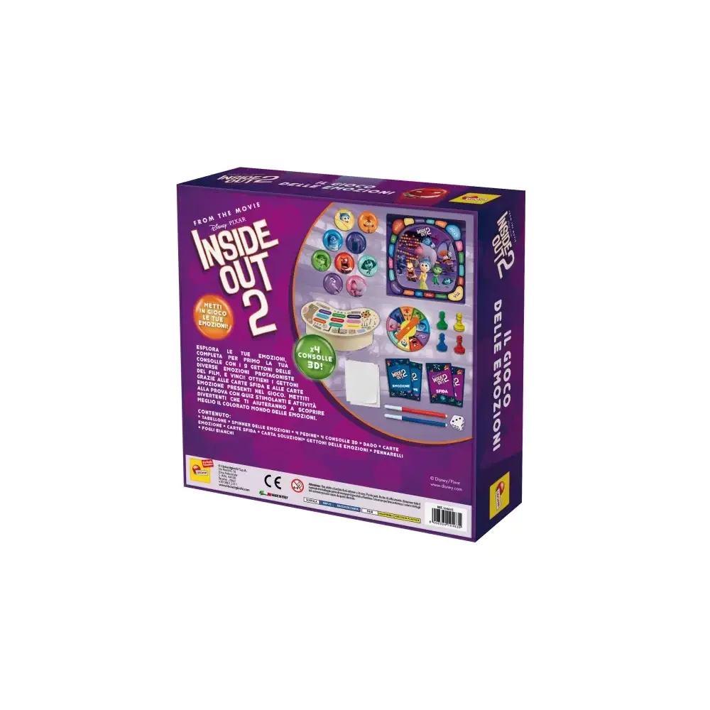 Inside Out 2 il Gioco delle Emozioni Gioco da Tavolo Lisciani