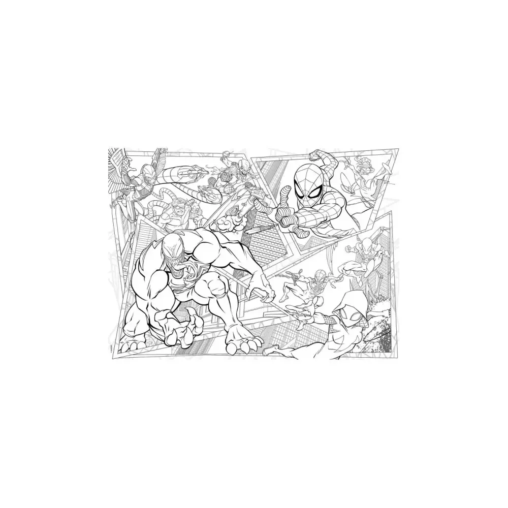 Puzzle Maxi Floor Spiderman 150 Pezzi Perspectiva 3D Lisciani