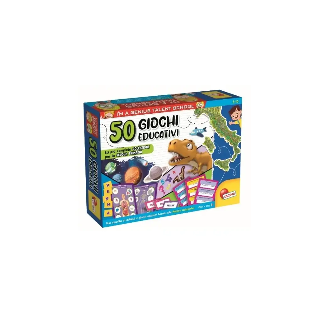 I'm Genius Raccolta 50 Giochi Educativi Lisciani