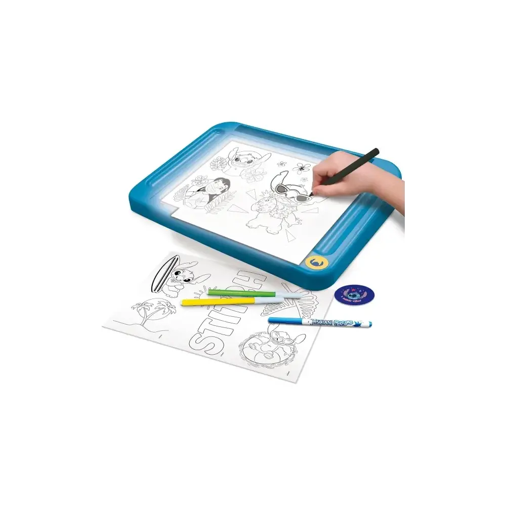 Stitch Drawing School Tavolo da Disegno con Luce Disegno Lisciani