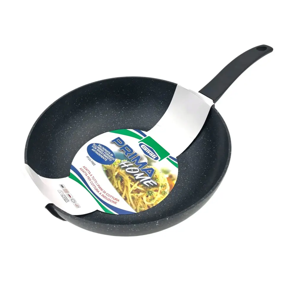 Saltapasta Wok cm 32 Prima Home in Alluminio Pressofuso Antiaderente
