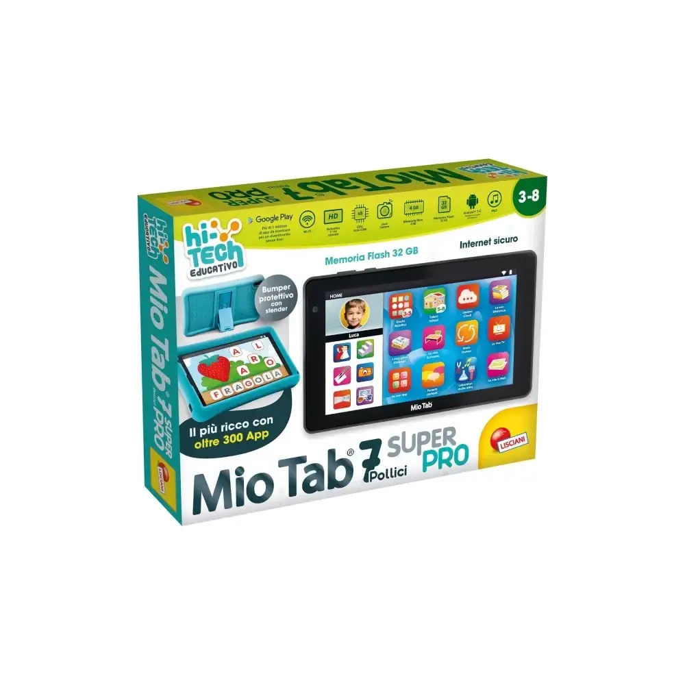 Mio Tab 7 Super Pro Tablet Educativo Schermo 7″ 32 Gb 4 Gb Lisciani