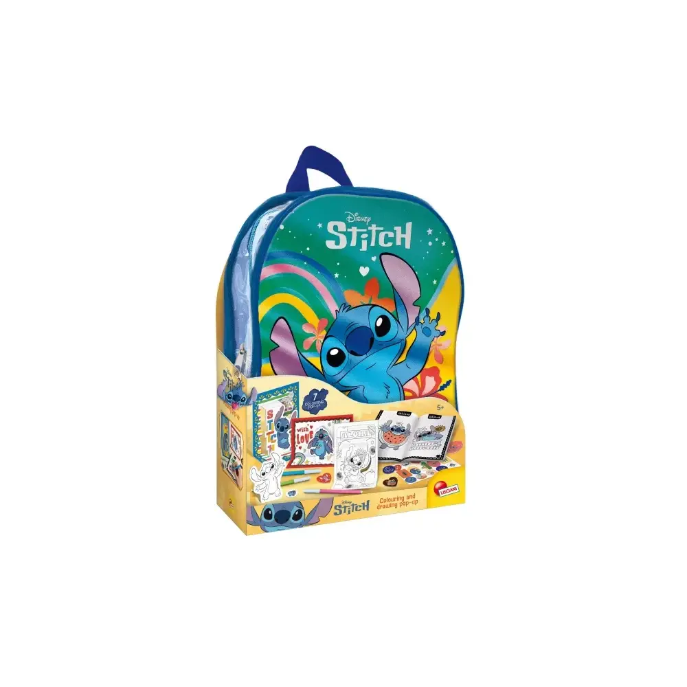 Stitch Zainetto con Set da Colorare Lisciani