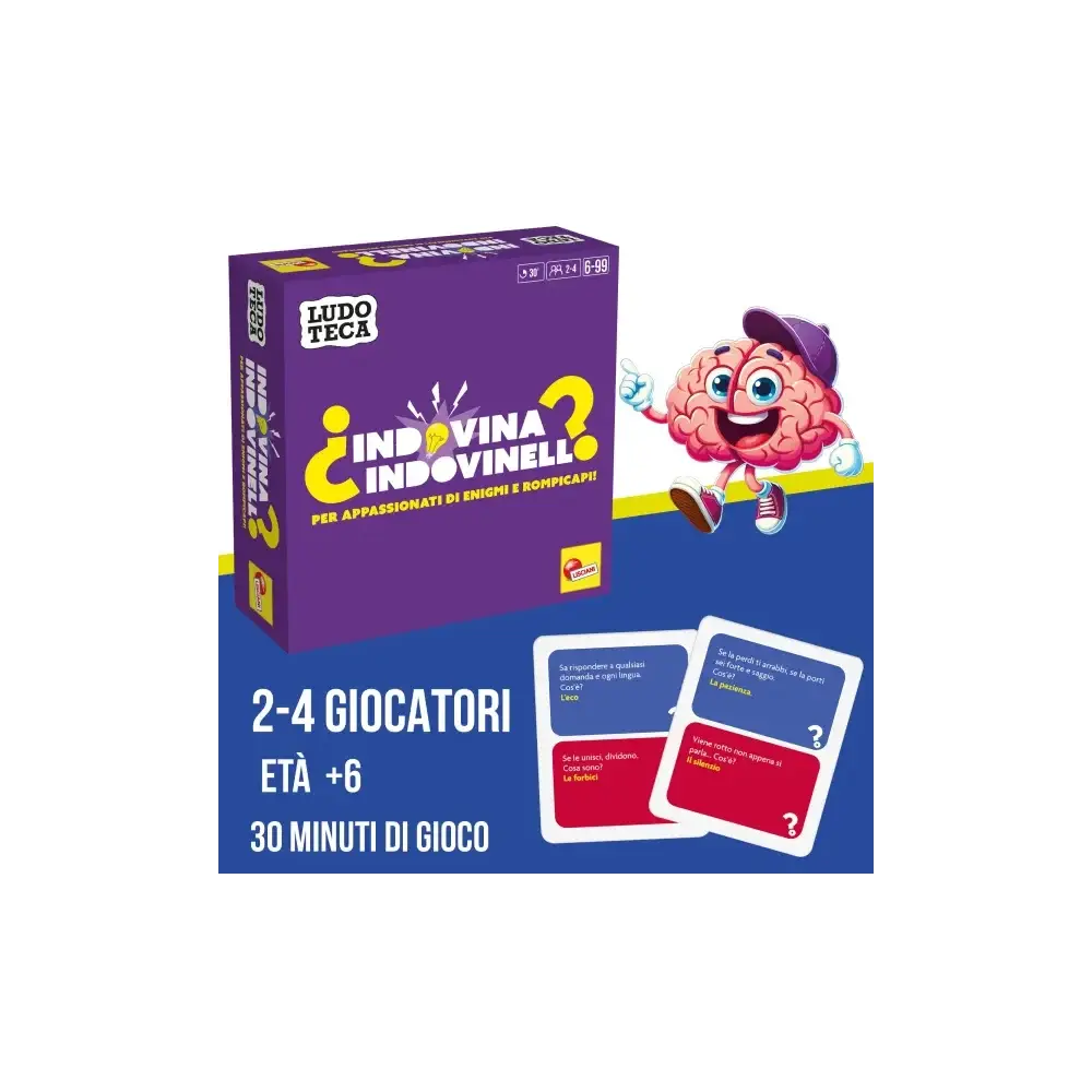 Ludotecaindovina Indovinello Gioco da Tavolo Quiz e Sfide Lisciani