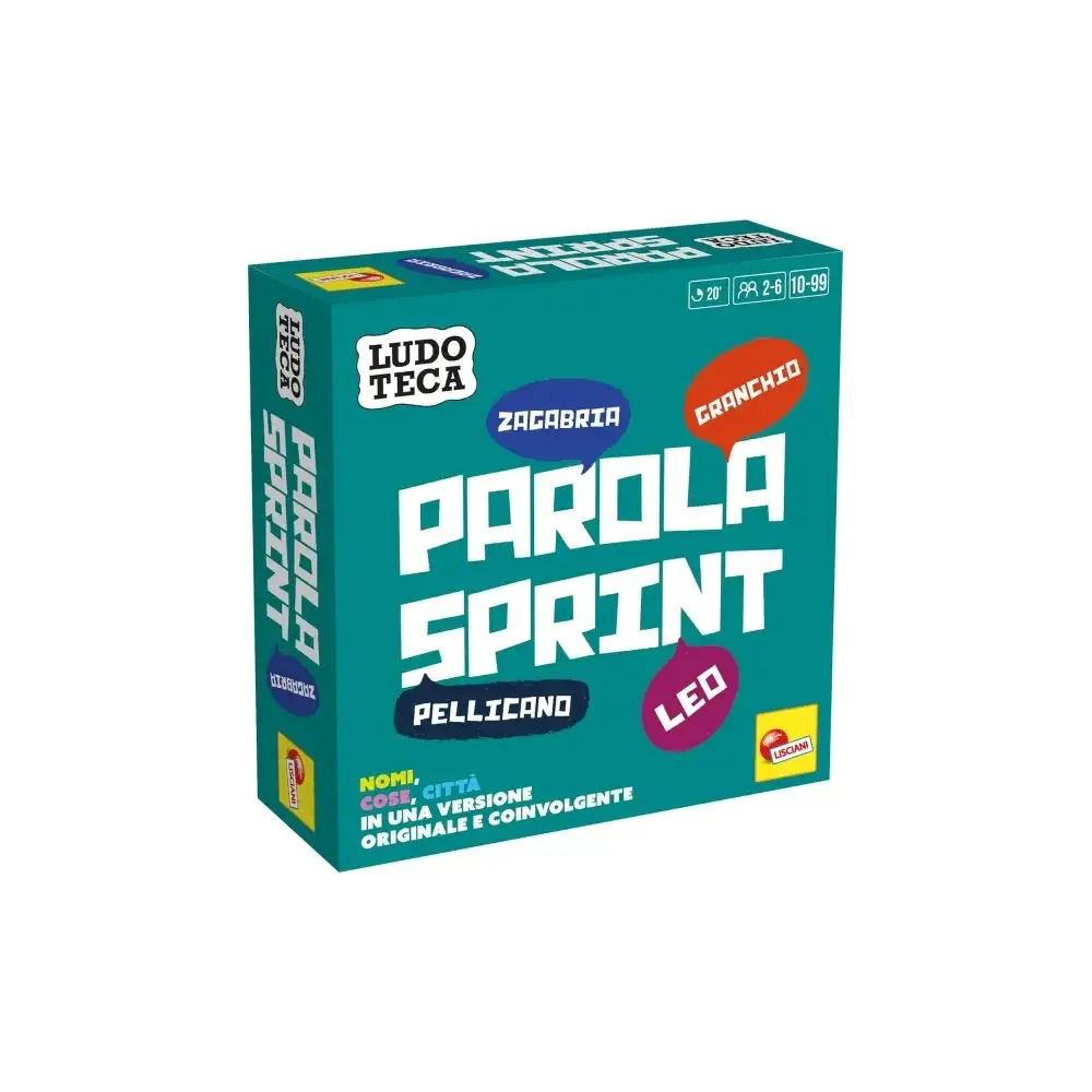 Ludoteca Parola Sprint Sviluppo Linguaggio Gioco da Tavolo Lisciani