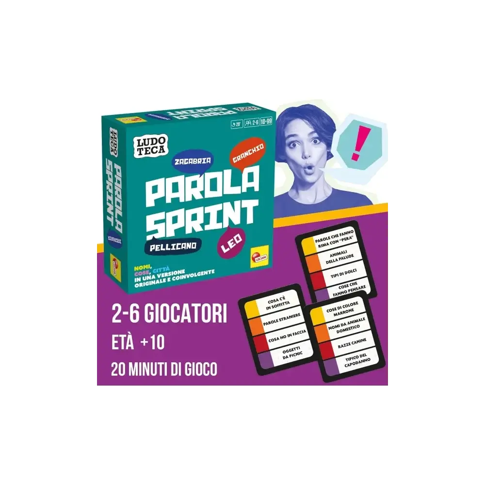 Ludoteca Parola Sprint Sviluppo Linguaggio Gioco da Tavolo Lisciani