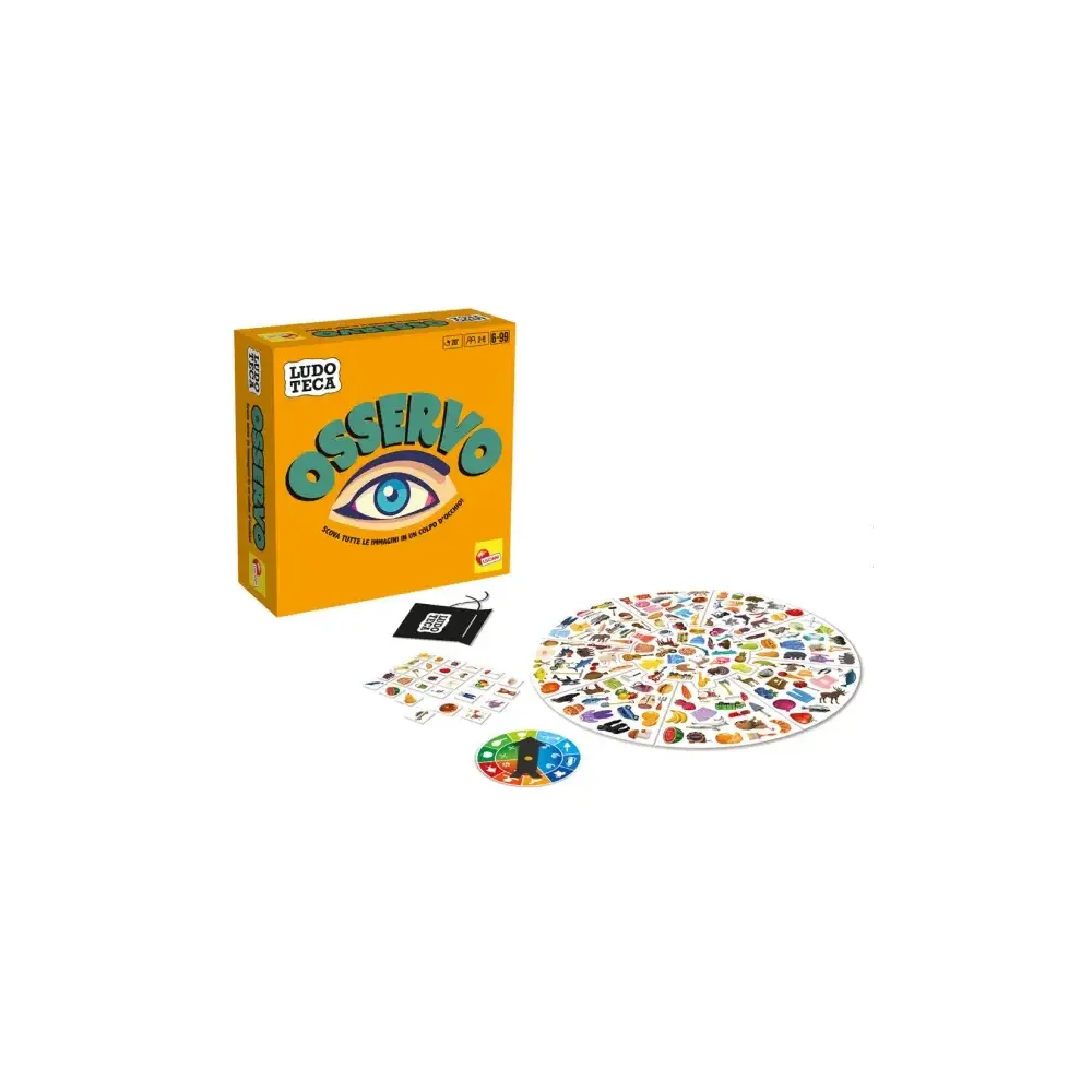 Gioco da Tavolo Ludoteca Osservo 167 Tessere Spinner Lisciani