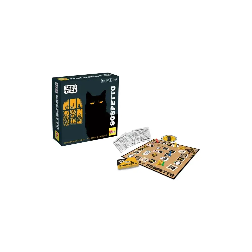 Ludoteca Sospetto Gioco da Tavolo Carte e Pedine Tabellone Lisciani