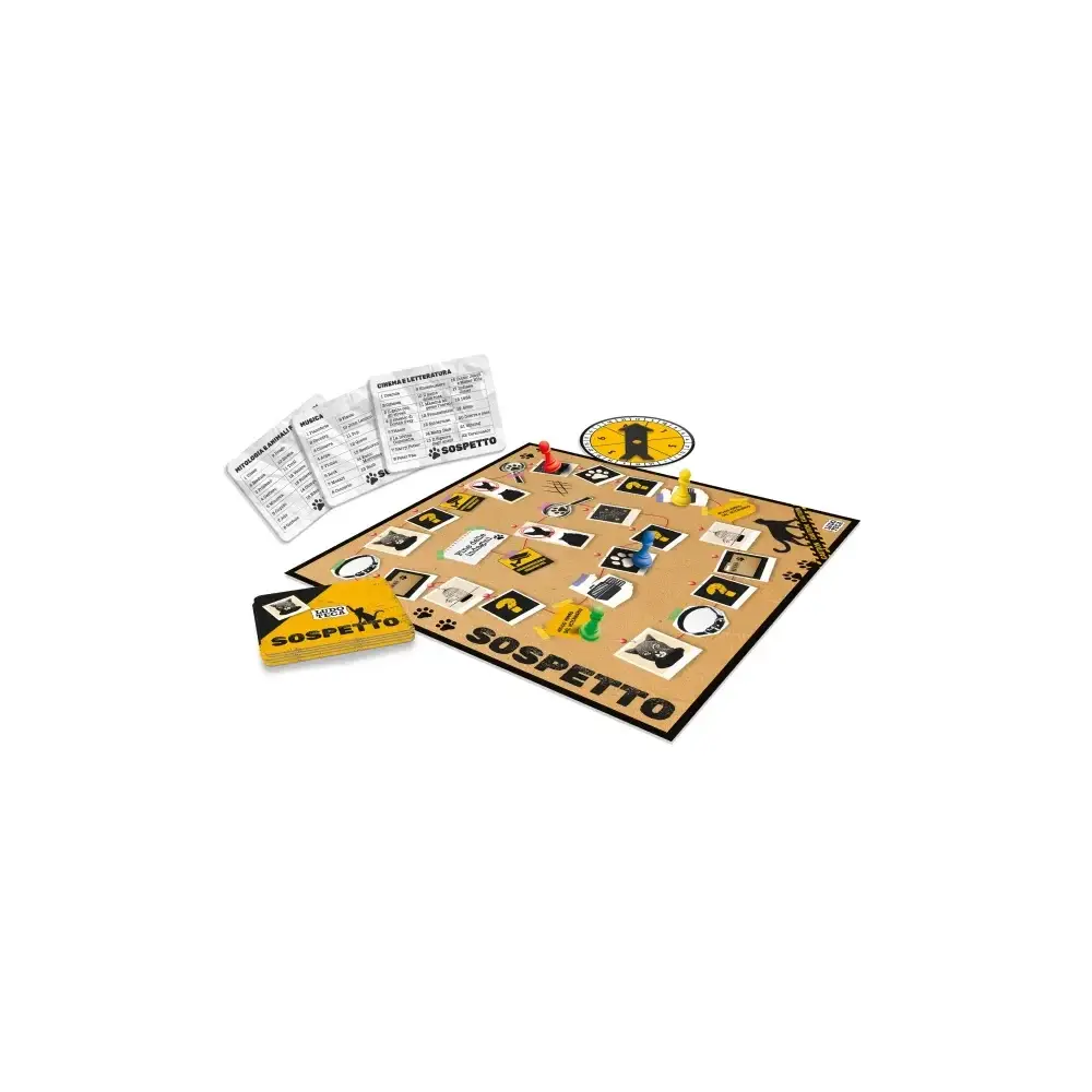 Ludoteca Sospetto Gioco da Tavolo Carte e Pedine Tabellone Lisciani