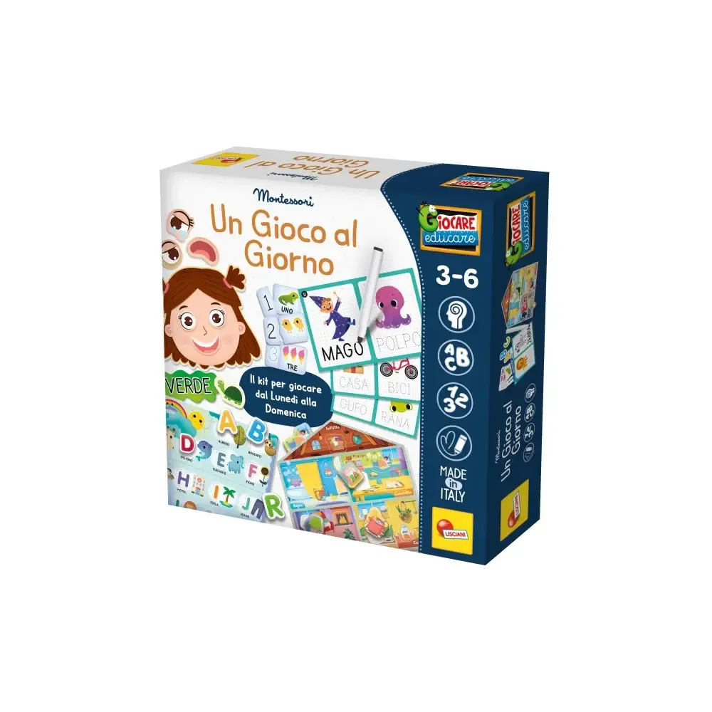 Montessori Un Gioco al Giorno Kit Educativo Attività Lisciani