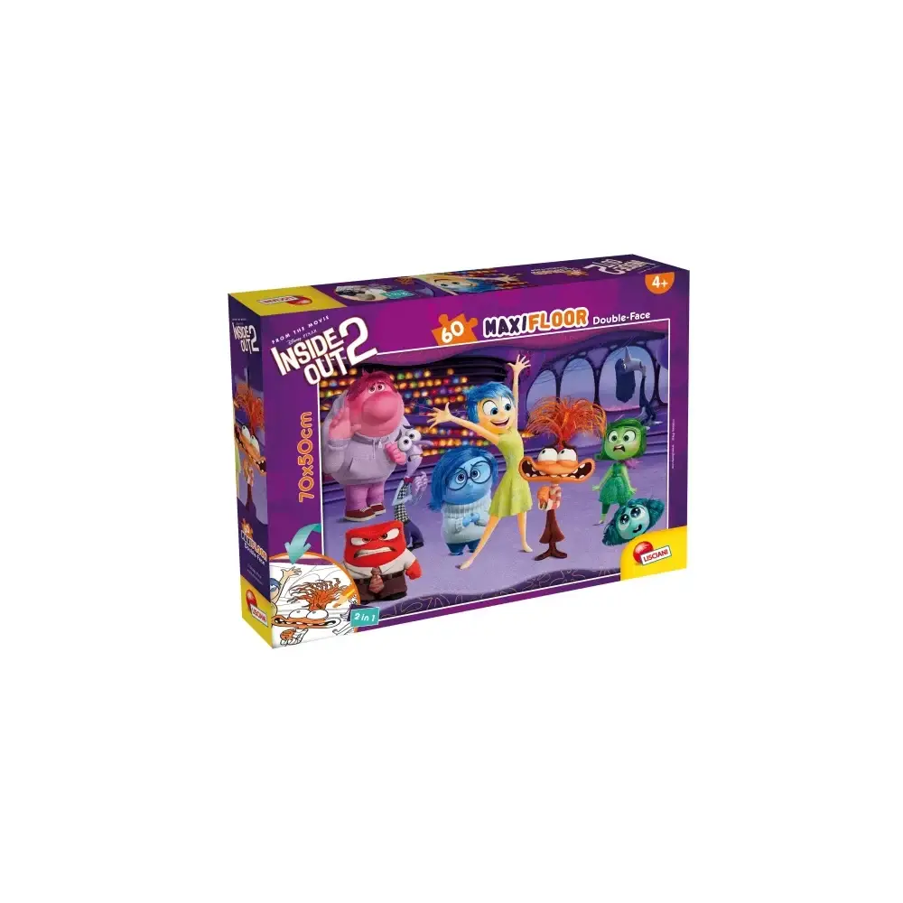 Inside Out 2 Maxipuzzle 60 Pezzi Puzzle per Ragazzi Lisciani