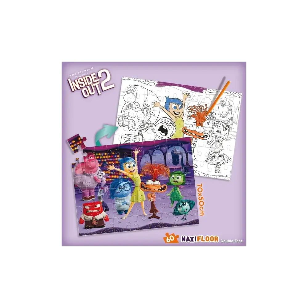 Inside Out 2 Maxipuzzle 60 Pezzi Puzzle per Ragazzi Lisciani