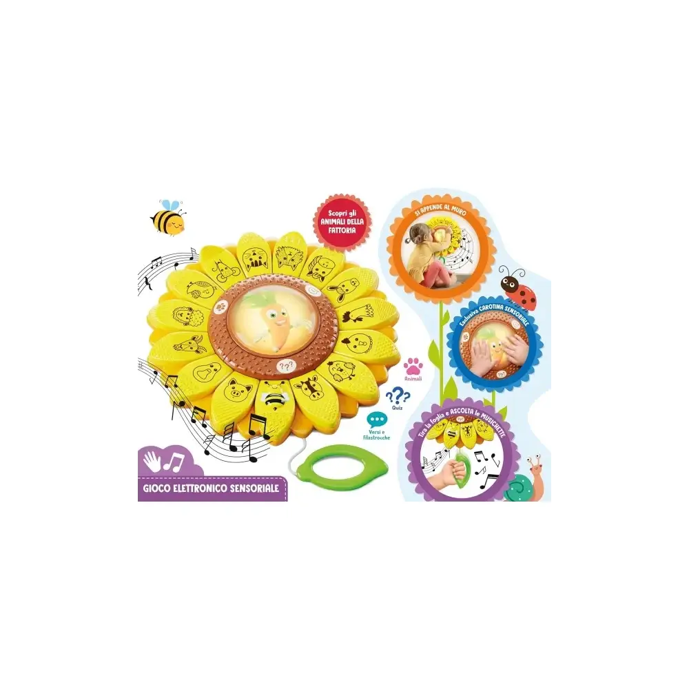 Carotina Girasole Educativo Gioco Elettronico Sensoriale Lisciani