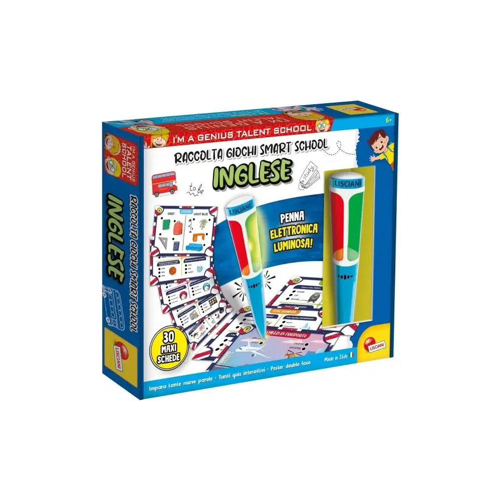 I'm Genius Inglese Raccolta Giochi Smart School Giochi Lisciani