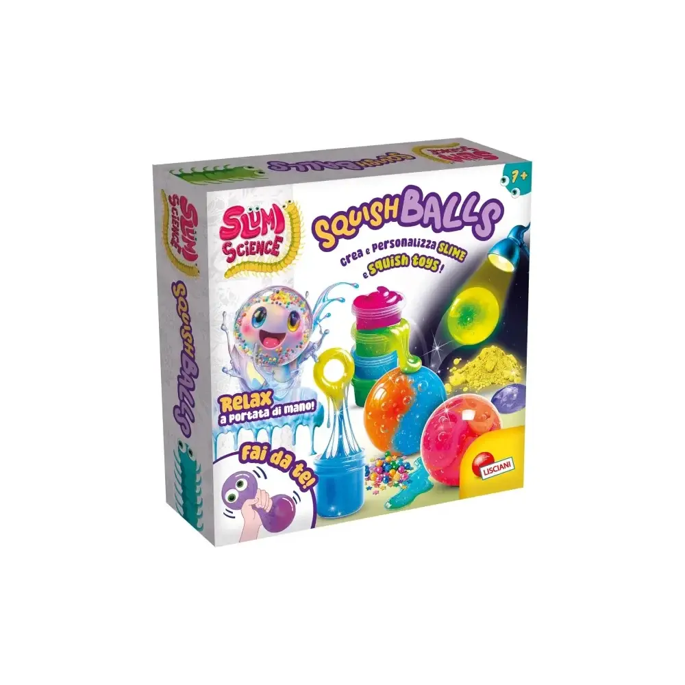 Slumi Science Squish Balls Kit Creativo Fai da Te Palline Lisciani