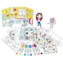 Activity Set Gabby’s Dollhouse Pezzi Pennarelli Senza Macchia Crayola