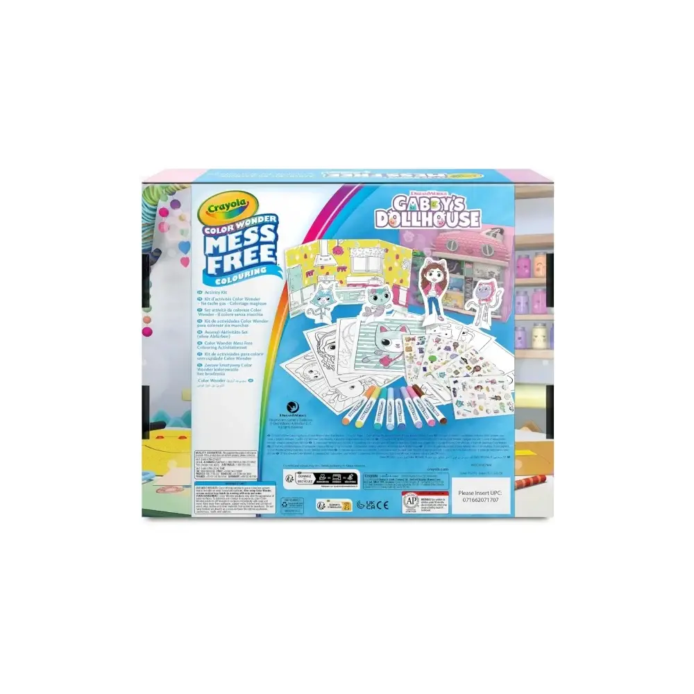 Activity Set Gabby’s Dollhouse Pezzi Pennarelli Senza Macchia Crayola