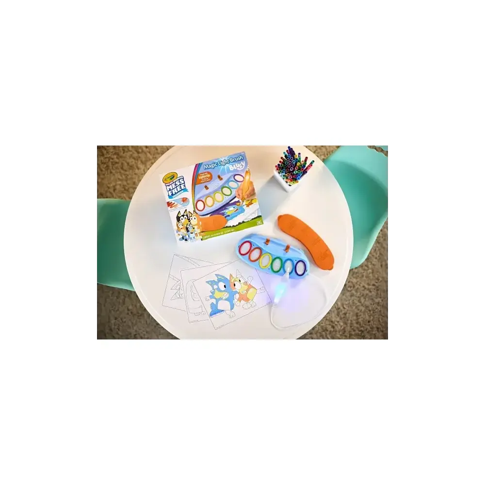 Color Wonder Bluey Pennello Magico Luminoso 6 Colori Tempere Crayola