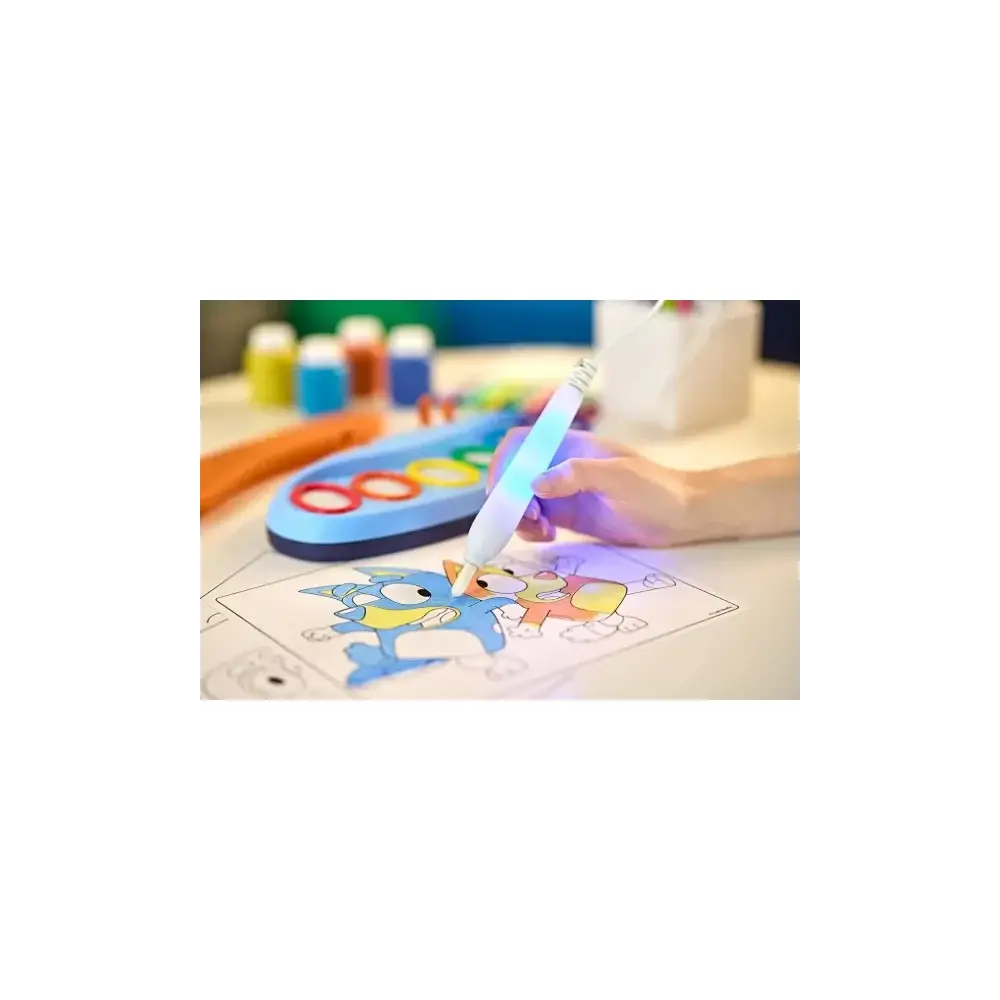 Color Wonder Bluey Pennello Magico Luminoso 6 Colori Tempere Crayola