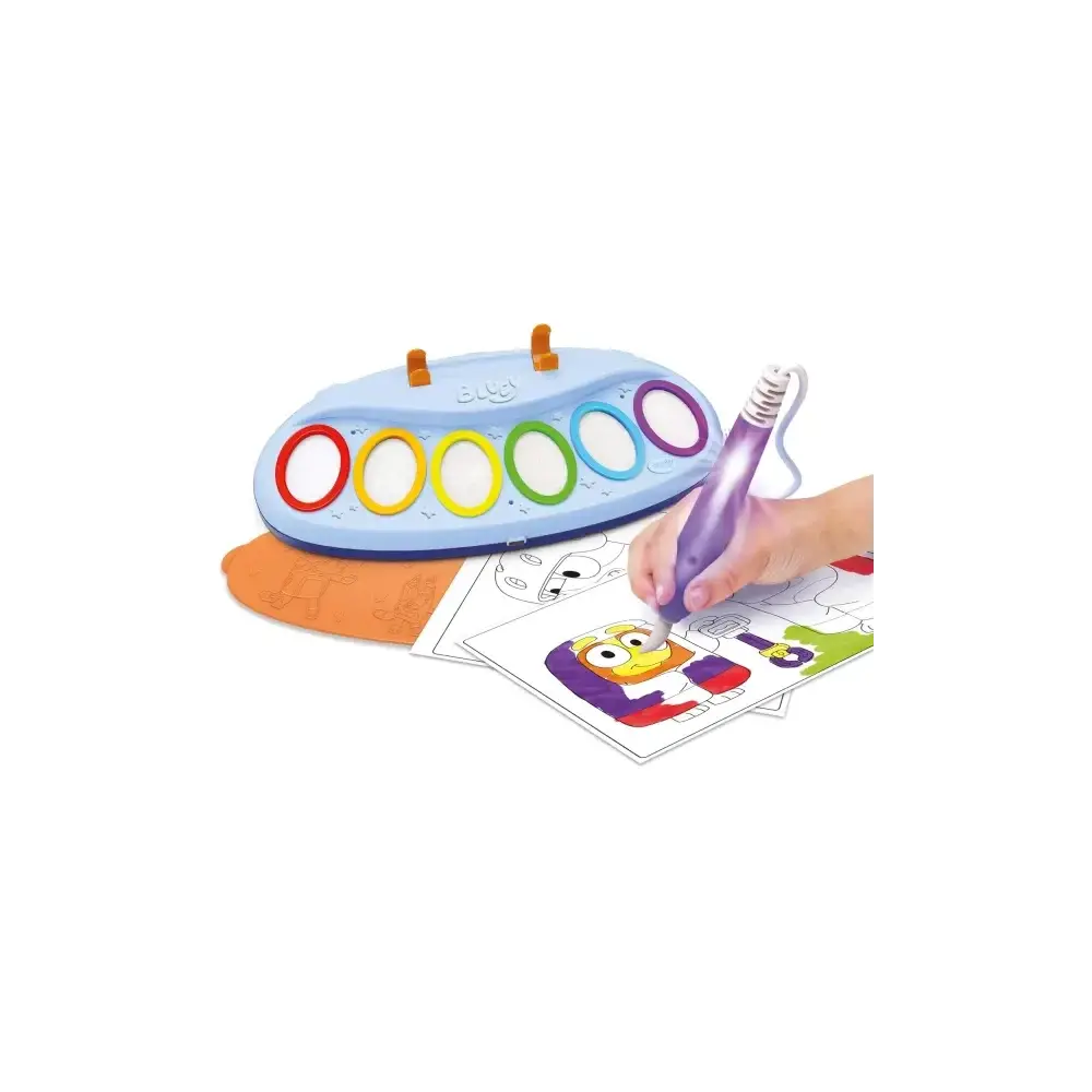 Color Wonder Bluey Pennello Magico Luminoso 6 Colori Tempere Crayola