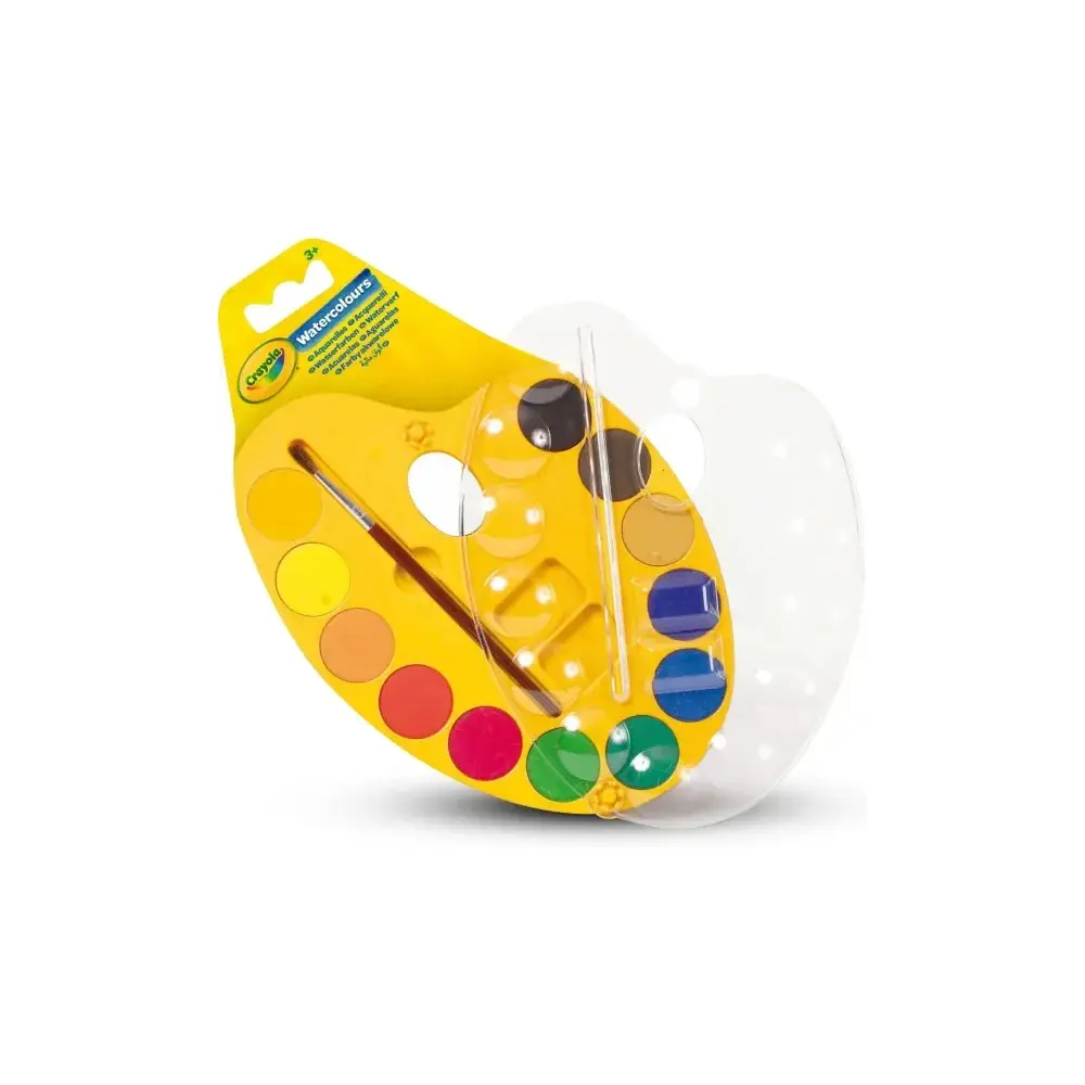 Tavolozza 12 Acquerelli Colori Vivaci e Artisti Crayola