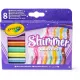Pennarelli Scintillanti Set 8 Colori Brillanti + Arte Crayola