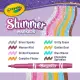Pennarelli Scintillanti Set 8 Colori Brillanti + Arte Crayola