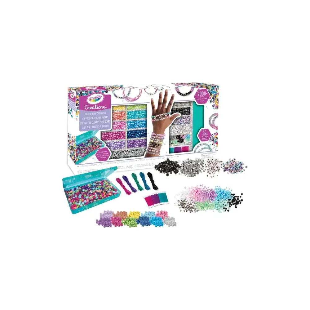 Super Set Lettere e Perline Creations Crayola