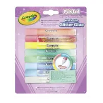 8 Colle Glitter Colori Brillanti Lavabili Crayola