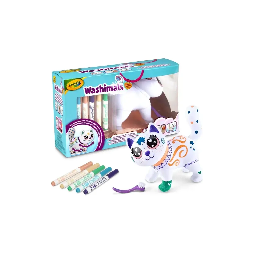Washimals Jumbo Jenny con Pennarelli Crayola
