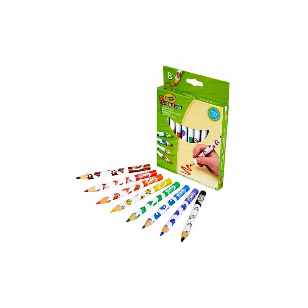 Confezione 8 Matite Maxi Colorate Minikids Crayola