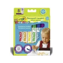 Confezione 8 Colori Lavabili Fibra Minikids Crayola