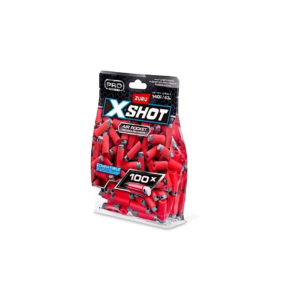 X-Shot Confezione 100 Dardi Ricarica Ufficiale Dardi in Schiuma Zuru
