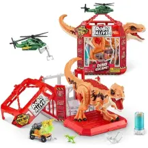 Robo Alive Dino Escape Playset Dinosauro Luci e Suoni Gabbia Zuru