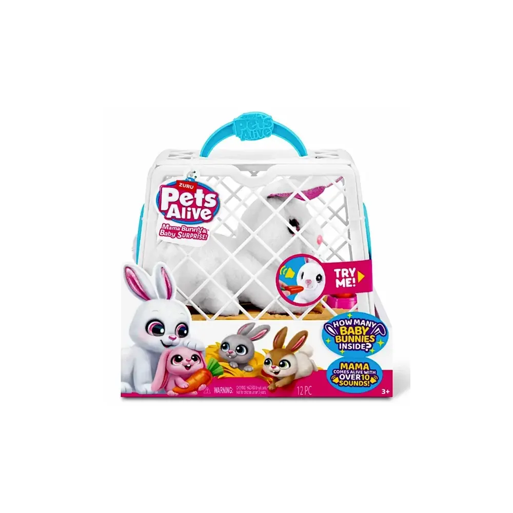 Pets Alive Coniglio Elettronico con Cuccioli Zuru