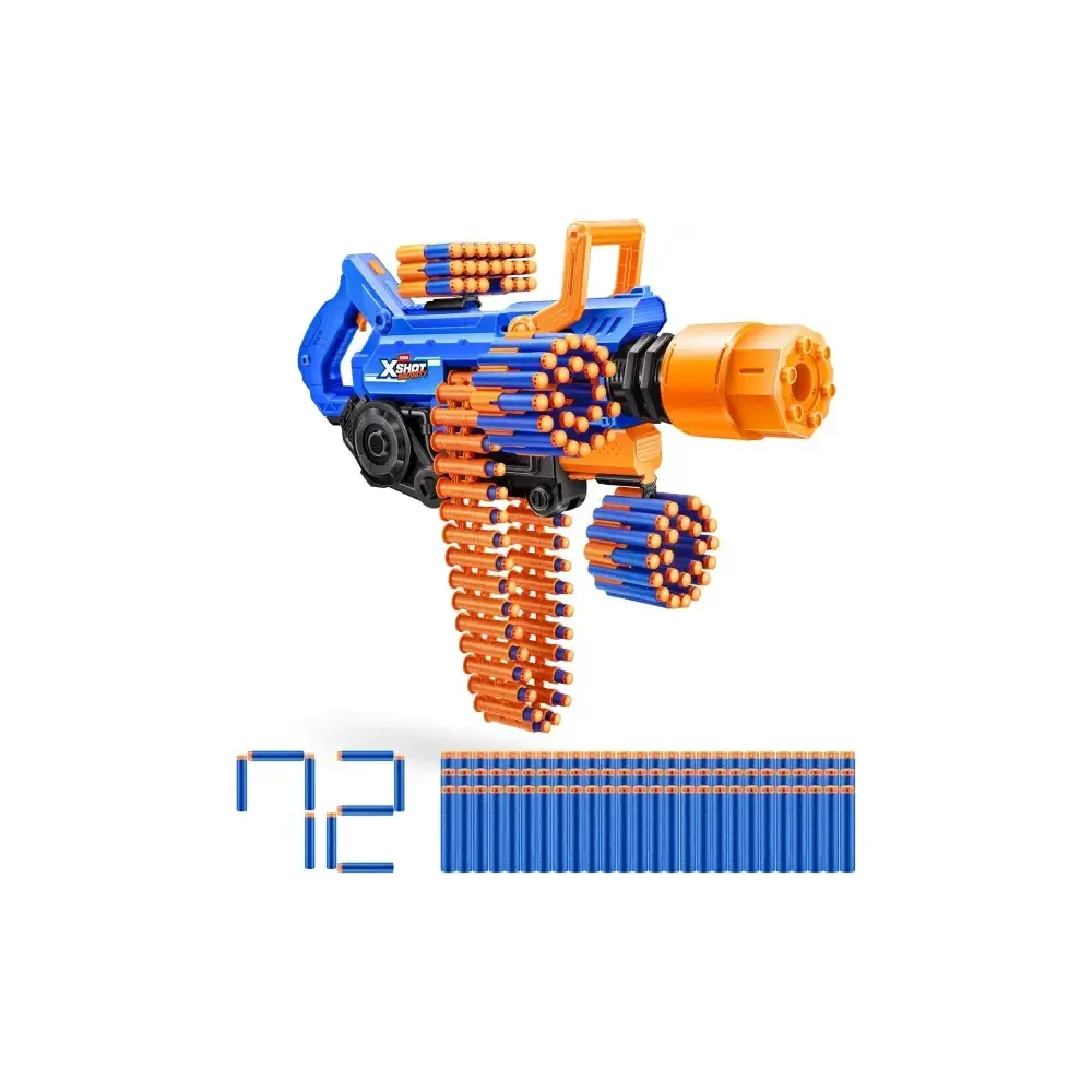 X-Shot Fucile Insanity Barrel Effetto Fumo Spara Dardi Meccanismo Zuru