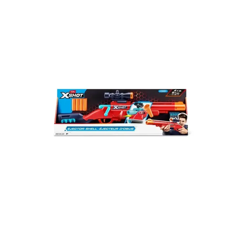 X-Shot Bolt Action Blaster con 16 Dardi in Schiuma Mirino Zuru