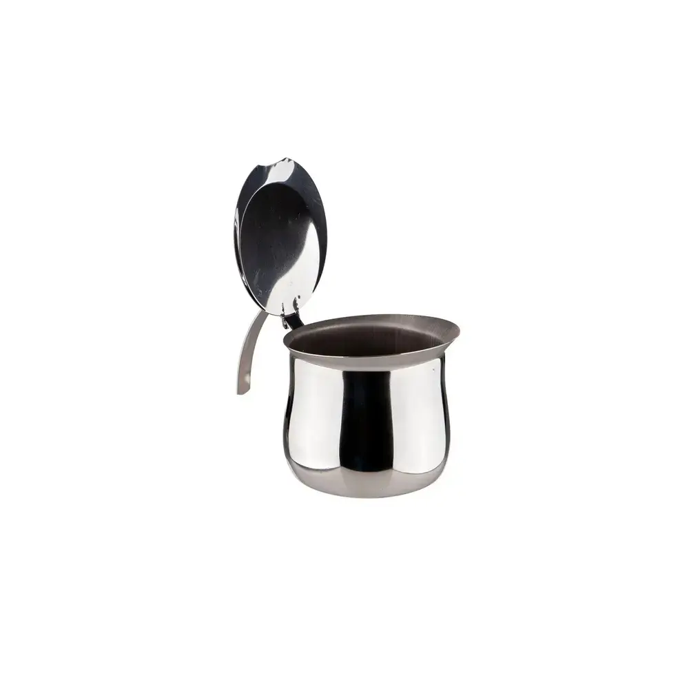 bollilatte in acciaio con coperchio
