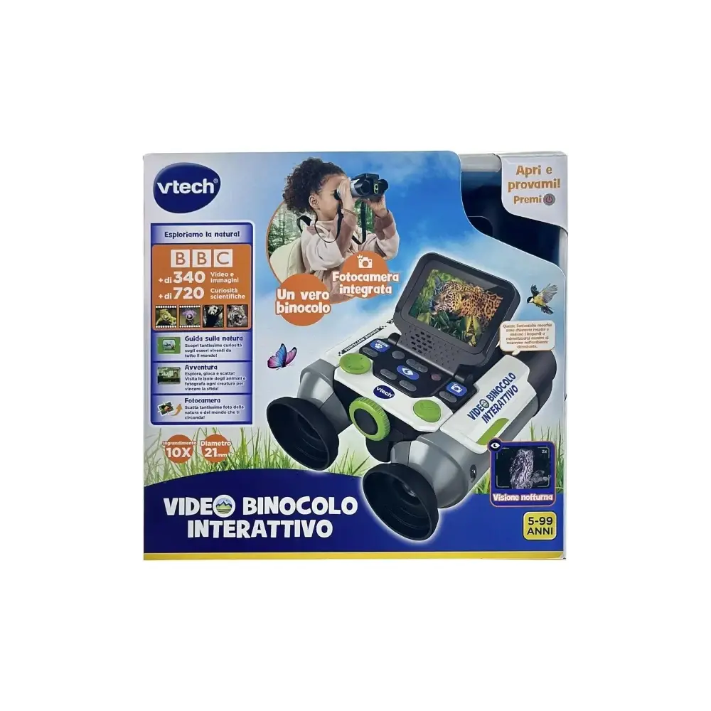 Video Binoclo Interattivo 6 Modalità di Gioco Schermo Lcd 5- VTech