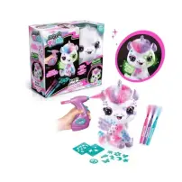 Airbrush Plush Unicorno Brilla al Buio Colorare Rocco Giocattoli