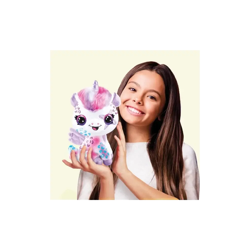 Airbrush Plush Unicorno Brilla al Buio Colorare Rocco Giocattoli